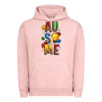 Pigment Salmon ausome autism Urban Hoodie - OliviaCreatesArt