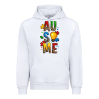 White ausome autism Urban Hoodie - OliviaCreatesArt