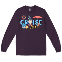 Plum cruise life sailor gnome Long Sleeve Tee - MaliasSmallBusiness