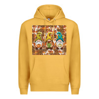 Mustard Fall gnomes Premium Hoodie - NancyCooperArtShop