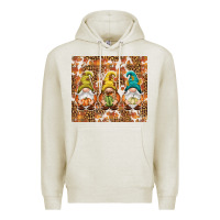 Oatmeal Heather Fall gnomes Premium Hoodie - NancyCooperArtShop