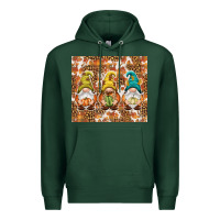 Sports Green Fall gnomes Premium Hoodie - NancyCooperArtShop