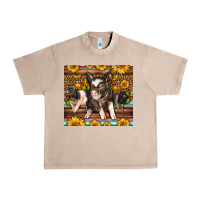 French Oak Western Cute Hampshire Pigs Urban Heavy Tee - LillyAllenDesigns