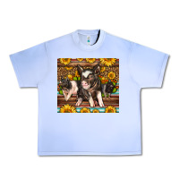 Grape Ice Western Cute Hampshire Pigs Urban Heavy Tee - LillyAllenDesigns