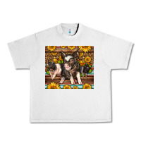 Lunar Rock Western Cute Hampshire Pigs Urban Heavy Tee - LillyAllenDesigns