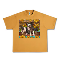 Peanut Butter Western Cute Hampshire Pigs Urban Heavy Tee - LillyAllenDesigns
