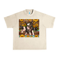 Sandshell Western Cute Hampshire Pigs Urban Heavy Tee - LillyAllenDesigns