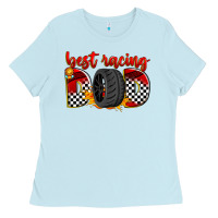 Baby Blue best racing dad Ladies Tee - Zillion Design Studio