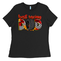 Black best racing dad Ladies Tee - Zillion Design Studio