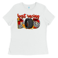 White best racing dad Ladies Tee - Zillion Design Studio