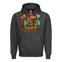 Charcoal Heather fiesta squad Zipper Hoodie - LillyAllenDesigns