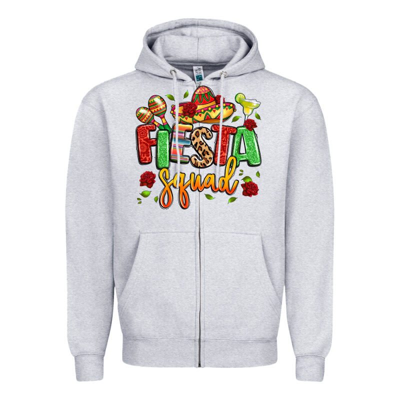 Fiesta Squad Zipper Hoodie by LillyAllenDesigns | Teevron