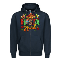 Navy fiesta squad Zipper Hoodie - LillyAllenDesigns