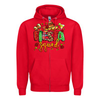 Red fiesta squad Zipper Hoodie - LillyAllenDesigns