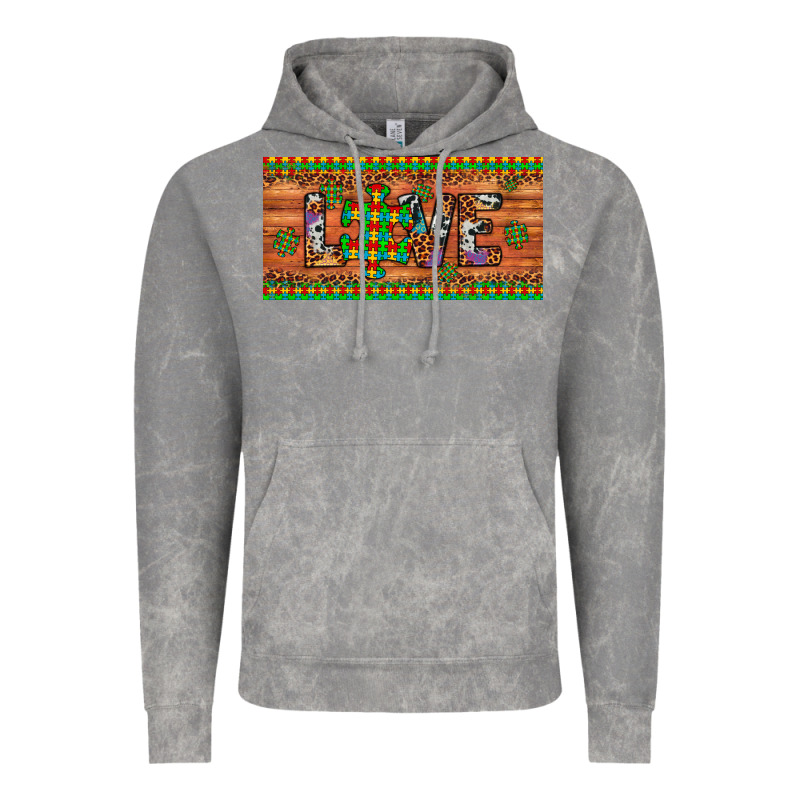 Love Autism Awareness License Plate Vintage Hoodie by Artiststas | Teevron