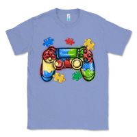 Colony Blue autism awareness video game controller Classic Tee - MaliasSmallBusiness