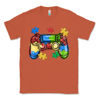 Copper autism awareness video game controller Classic Tee - MaliasSmallBusiness