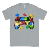 Heather Grey autism awareness video game controller Classic Tee - MaliasSmallBusiness
