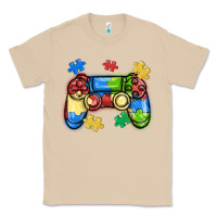 Mushroom autism awareness video game controller Classic Tee - MaliasSmallBusiness