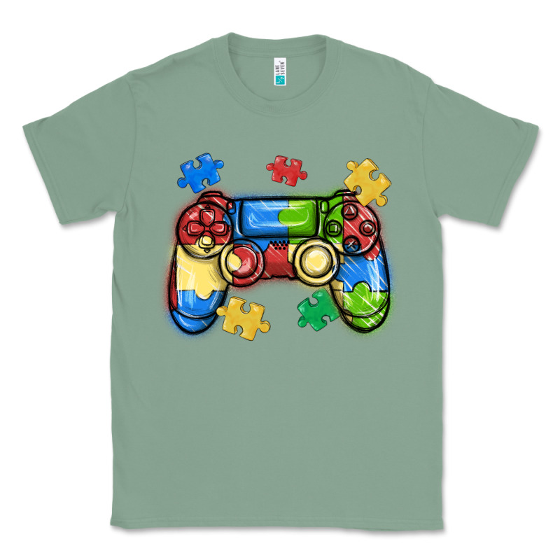 Autism Awareness Video Game Controller Classic Tee by MaliasSmallBusiness | Teevron