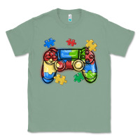 Sage autism awareness video game controller Classic Tee - MaliasSmallBusiness
