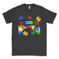Smoke autism awareness video game controller Classic Tee - MaliasSmallBusiness