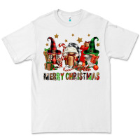 White merry christmas buffalo gnomies Premium Tee - FaDigitalArtStudio