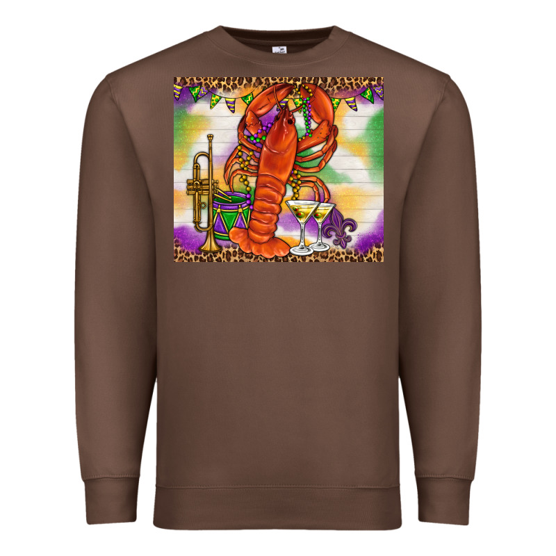 Mardi Gras Crawfish Premium Sweatshirt by NancyCooperArtShop | Teevron