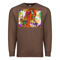 Chestnut Mardi Gras crawfish Premium Sweatshirt - NancyCooperArtShop