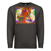 Smoke Mardi Gras crawfish Premium Sweatshirt - NancyCooperArtShop