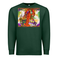 Sports Green Mardi Gras crawfish Premium Sweatshirt - NancyCooperArtShop