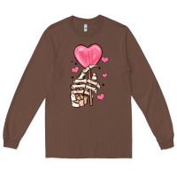 Chestnut skeleton hand with sugar valentines day Long Sleeve Tee - MaliasSmallBusiness