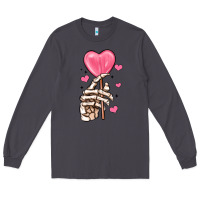 Smoke skeleton hand with sugar valentines day Long Sleeve Tee - MaliasSmallBusiness