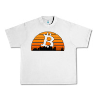 Bitcoin New Orleans Retro Sunset Urban Heavy Tee | Teevron