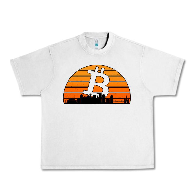 Bitcoin New Orleans Retro Sunset Urban Heavy Tee by Jasminsmagicworld | Teevron
