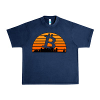 Navy bitcoin new orleans retro sunset Urban Heavy Tee - Jasminsmagicworld