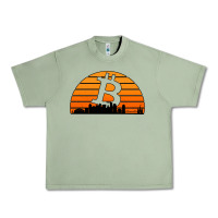 Oil Green bitcoin new orleans retro sunset Urban Heavy Tee - Jasminsmagicworld