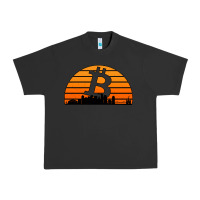 Pigment Black bitcoin new orleans retro sunset Urban Heavy Tee - Jasminsmagicworld