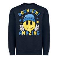 Navy down right amazing Heavyweight Sweatshirt - MaliasSmallBusiness