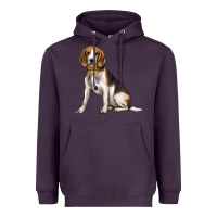 Plum beagle with overflow Heavyweight Hoodie - texasbilliewilder