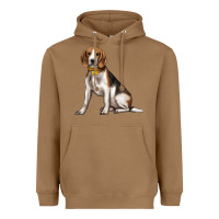Toasted Coconut beagle with overflow Heavyweight Hoodie - texasbilliewilder