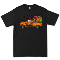 Black happy halloween truck Premium Tee - CowhideDigitalArt