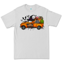 Dove Grey happy halloween truck Premium Tee - CowhideDigitalArt