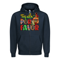 Navy tequila por favor Zipper Hoodie - LillyAllenDesigns