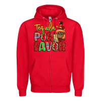 Red tequila por favor Zipper Hoodie - LillyAllenDesigns