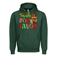 Sports Green tequila por favor Zipper Hoodie - LillyAllenDesigns