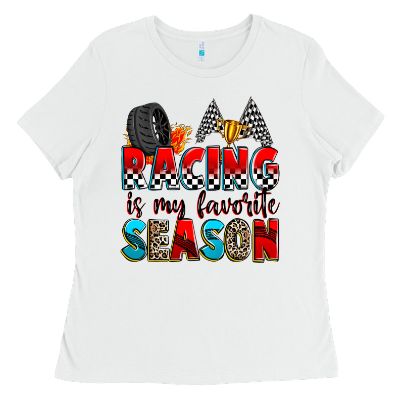 Racing Is My Favorite Season Ladies Tee by Zillion Design Studio | Teevron