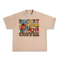 Burro hockey begins after coffee ado Urban Heavy Tee - AdoDesignShop
