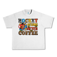 Lunar Rock hockey begins after coffee ado Urban Heavy Tee - AdoDesignShop