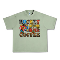 Oil Green hockey begins after coffee ado Urban Heavy Tee - AdoDesignShop